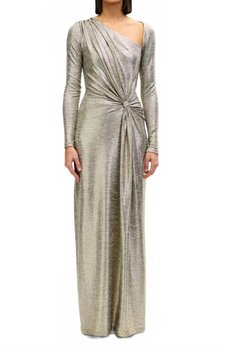 NEW SIGNIFICANT OTHER caera long sleeve maxi dress in golden hour